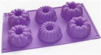 Silicone Mold Bareware Donuts Chocolate Muffin Mini Bundt Cake Pan Jelly Mould