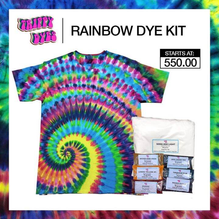 Rainbow Dye Kit (Fiber Reactive Dyes From Trippy Dyes) | Lazada PH