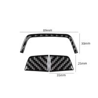 、‘】【’ For BMW 6 Series E63 E64 2004-2010 Carbon Fiber Stickers Central Control Armrest Button Strip Interiors Car Accessories