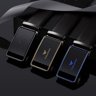 2022 new men belt leather buckle leisure business joker automatically ✽۞