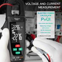 FY385 Digital Clamp Meter Pliers Ammeter Voltage AC DC Current Clamp Meter Temp Ohm Capacitance Amperimetric Clamp Multimeter