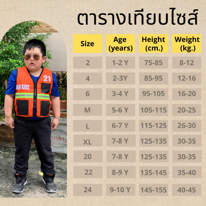 smilekid-เสื้อวิน-มอเตอร์ไซด์-ชุดอาชีพเด็ก-ชุดอาชีพในฝัน