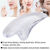 Natural Resin Crystal Gua Sha Massage Tools For Scraping Facial and Body Skin Massage / Natural Resin Crystal sha Board / Massage Scrapper For Face Neck Back Body