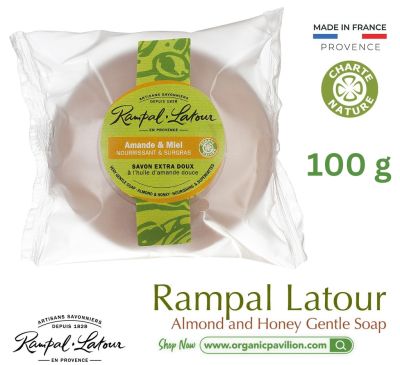 Rampal Latour Savon de Marseille รอมปาล ลาตัวร์ สบู่อาบน้ำสูตรอ่อนโยน Gentle Perfumed Soap (100g)