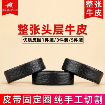 1pc Luxury Cowhide Beauty Head Smooth Buckle Leather Belt For