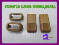 #ปุ่มล็อคประตูรถ พร้อมขอบ ("สีเบจ"2 เซ็ท) ซ้าย-ขวา // TOYOTA BU61 , LN56 KERO DOOR LOCK BOTTON SET ("BEIGE"2 SETS) Left-Right