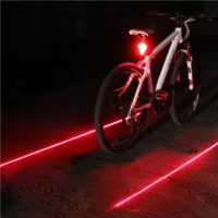 จักรยาน LED ไฟท้ายด้านหลังกันน้ำไฟเตือนความปลอดภัย5 LED และ2 Night Mountain Bike Light ไฟท้าย Bycicle Light