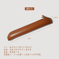 Apple Applepencil เขียนด้วยลายมือปากกาประจุไฟฟ้าพีวีซีสีดำเคสหุ้มทำด้วยหนังทึบแบบพกพาสีกล่องดินสอขนาดเล็ก