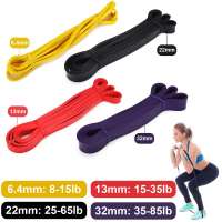 4 Size Elastic Resistance Bands Unisex Exercise Yoga Training Pull Rope Loop Strength Pilates Expander Workout Fitness Equipment Exercise Bands