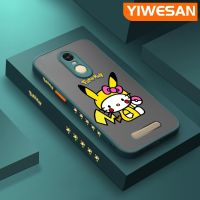 YIWESAN เคสสำหรับ Xiaomi Redmi โน๊ต3 Note 3 Pro Note 2เคสลายการ์ตูนน่ารักพิกาจูเนื้อบางมีน้ำค้างแข็งโปร่งใสแข็งขอบสี่เหลี่ยมแข็งกันกระแทกปลอกซิลิโคนคลุมทั้งหมดเคสนิ่มสำหรับป้องกัน