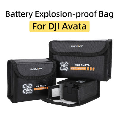 สำหรับ DJI Avata จมูกเที่ยวบินแบตเตอรี่ปลอดภัยถุงเก็บระเบิดเคสสารหน่วงไฟขนส่งยามอุปกรณ์เสริม