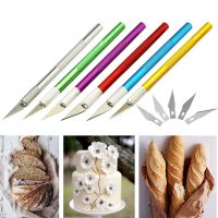 【YF】 Sculpting Gum Paste Carving Baking Pastry Tools 6pcs Blades Fruit Fondant Cake Decorating