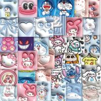 สติกเกอร์ Sanrio Mymelody Kuromi Pachacco Cinnamoroll Pom Pom Purin กันน้ํา สําหรับตกแต่งคอมพิวเตอร์ โทรศัพท์มือถือ ของขวัญ 62 ชิ้น ต่อล็อต