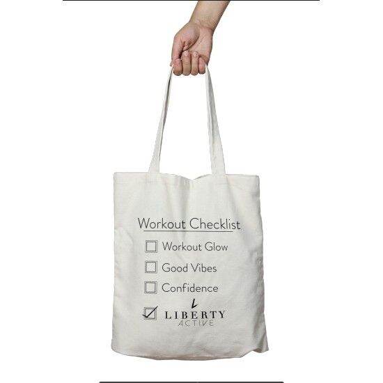 Workout Checklist Tote Bag Lazada