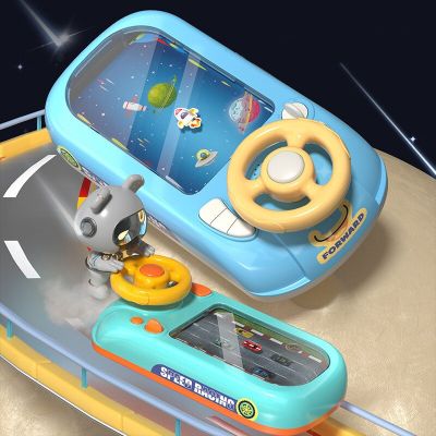 Kids Steering Wheel Driving Toys Simulation Racing Car Electronic Adventure Breakout Game With Music Sound Kids Educational Toys