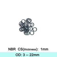 NBR Rubber Ring Gasket C/S 1mm Thickness OD 3/4/5/5/6/7/8/9/10/11/12/13/14/15/16/17/18/19/20/21/22mm O Ring Seal Washer For Oil Gas Stove Parts Access