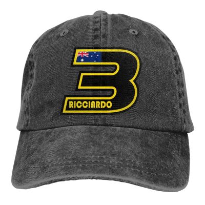 2023 New Fashion NEW LLDaniel Ric 3 The Baseball Cap Peaked capt Sport Unisex Outdoor Custom Daniel Ricciardo F1 Hats，Contact the seller for personalized customization of the logo