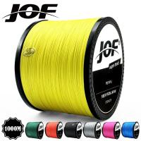 JOF ยี่ห้อ300M 500M 1000M 10LB - 80LB มัลติฟิลา PE 4 Strands Braid สายตกปลา Super Strong ปลาคาร์พ Braided เอ็นตกปลา9สี