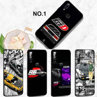 Casing หรับ Vivo Y20 Y30 Y31 Y50 Y51 Y12s Y5s Y70 Y19 S7 V23 Pro Y20i Y20s Y21 Y33s Y21S Y11s V19 V20 SE EL59 INITIAL D AE86 Anime Pattern Phone เคสโทรศัพท์