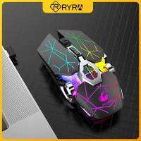 RYRA X13ใหม่เมาส์สำหรับเล่นเกมส์เมาส์แบบชาร์จไฟได้เงียบตามหลักสรีรศาสตร์ RGB LED Backlit 2.4G ออปติคอล USB สำหรับคอมพิวเตอร์แล็ปท็อปพีซี