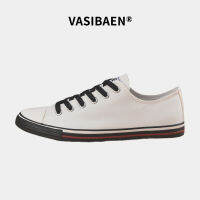 VASIBAEN?สามารถจ่ายเงินเมื่อได้รับสินค้า? รองเท้าผ้าใบและรองเท้าผู้ชาย,รองเท้าแบบเรียบง่ายกันลื่น
รองเท้าผูกเชือกส้นต่ำสำหรับผู้ชาย