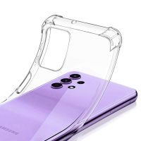 Luxury Shockproof Silicone Soft Case For Samsung Galaxy A73 A53 A33 A72 A52 A32 A22 A12 A71 A51 A31 A21s A70 A50 A40 Clear Cover Phone Cases