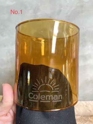 โป๊ะตะเกียง Coleman รุ่น 285 286 282 321 335 Borosilicate  สี Amber แก้วทนไฟ100% มีโลโก้ 5 แบบ