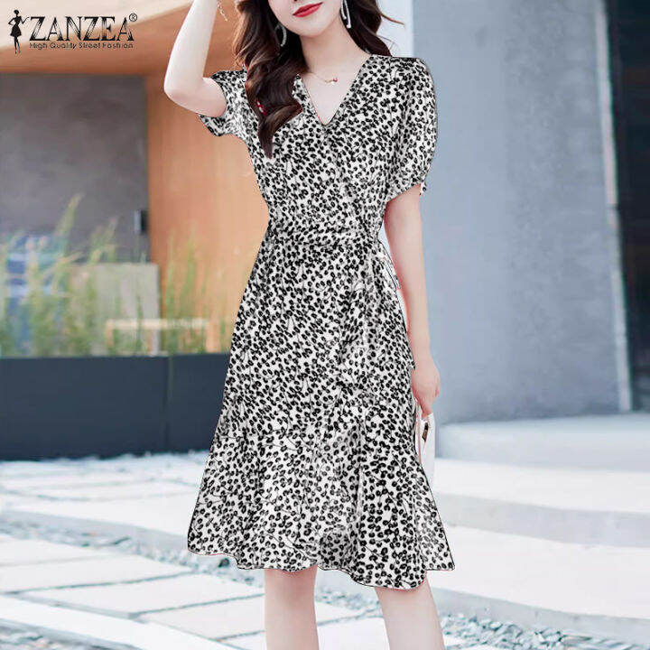 สินค้ามาใหม่-จัดส่งฟรี-fancystyle-zanzea-ชุดเดรสสไตล์เกาหลีของผู้หญิงผ้าคลุมพิมพ์ลายลายดอกไม้ชุดเดรสแขนพองลูกไม้อัพสำหรับวันหยุดสง่างาม-11