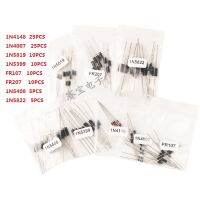 【CW】♨◐™  1N4148 1N4007 1N5819 1N5399 1N5408 1N5822 FR107 FR2078values 100pcsElectronic Components PackageDiode Assorted