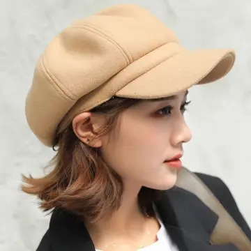 Women's Octagonal Cap, Beret, Painter Hat, Fashion Duckbill Hat, Korean  Style Casual Beret, Winter Warm Plaid Newsboy Hat