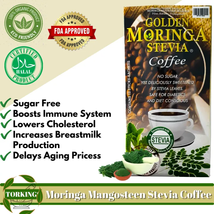 [Torkings] Golden Moringa / Malunggay Stevia Coffee ( Sugar Free ) Non