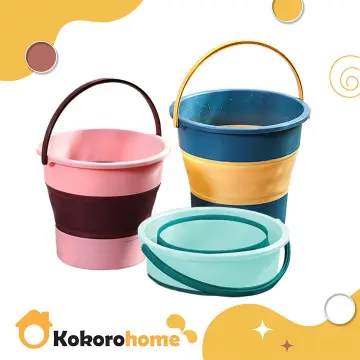 cleaning pail Plastic Bucket With Handle Water Bucket Portable