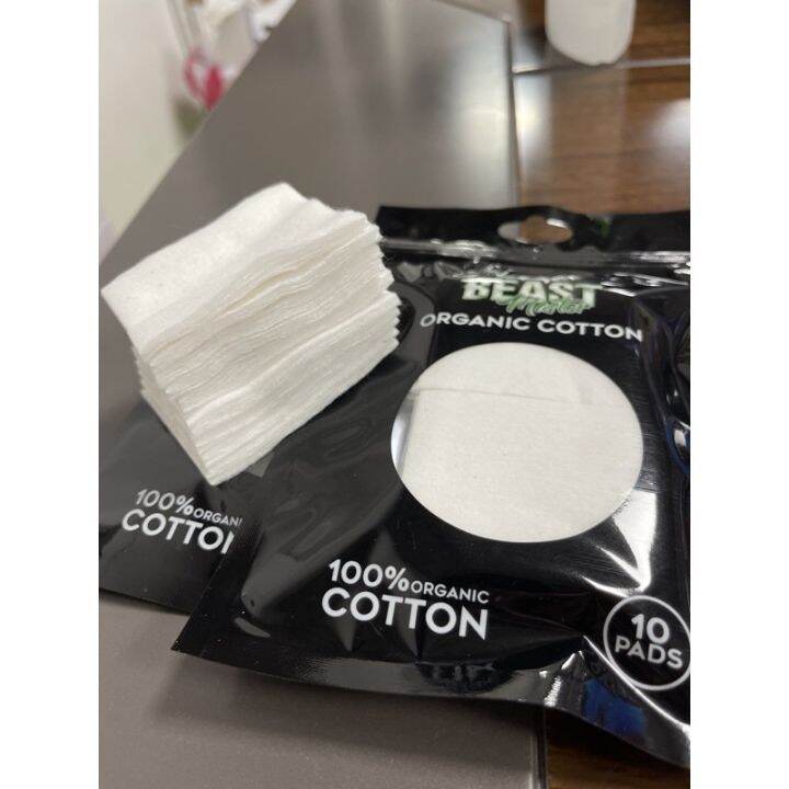 10pads Beast Master Cotton Vaping Pads ORGANIC MUJI COTTON Lazada PH