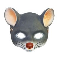 3D Animal Cosplay Masks Mouse Half Face Mask Masquerade Party Cosplay Props Halloween Rat Masque Rave Clubwear Face Cover Mask