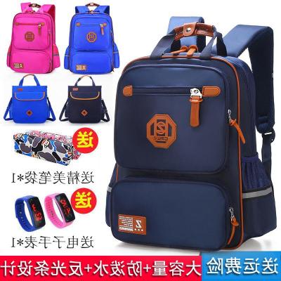 Han Edition กระเป๋านักเรียนสำหรับผู้ชาย,กระเป๋าสำหรับเด็กนักเรียนหญิงอายุ1-2-1-3 A ความจุขนาดใหญ่กระเป๋านักเรียน6ถึง12ปี