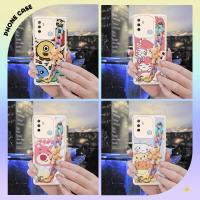 Anti-fall Little Bear Color Chain Phone Case For OPPO A53 2020/A32 2020/A33 2020/A53S Skin feel silicone high-grade