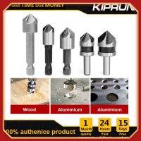 5ชิ้น5ชิ้น5ชิ้นชุดบิต HSS Countersink Drill แบบขลุ่ยก้าน90องศา1/4อ่างล้างจานเครื่องตัดลบมุมโลหะสำหรับเครื่องมือไฟฟ้าที่ทำไม้