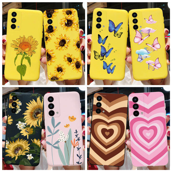 Realme GT Master Edition เคสซิลิโคนอ่อนนุ่มดอกไม้ที่สวยงามเคสโทรศัพท์ ...