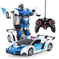 RC Car 2 in 1 Driving Vehicle Model Robots Toys Transformation Robots Sports Cool RC Deformation Cars Kids Toys For Boys Gifts