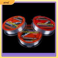 QIANF 100m 100% Fluorocarbon ทนทาน ตกปลา สายเชือกแข็งแรง ลวดเชื่อม สายการประมง เส้นใยเดี่ยว ไนลอน PA