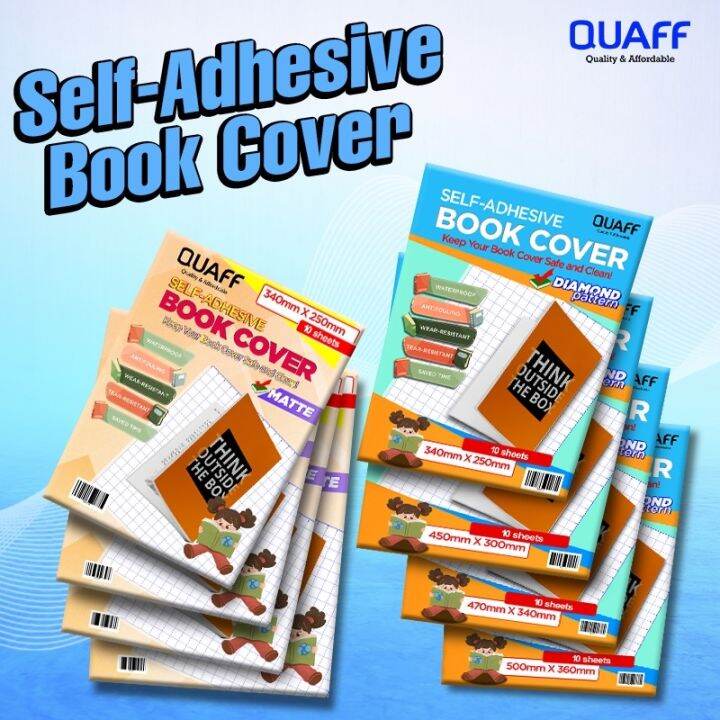 Quaff Self Adhesive Book Cover 10 Sheets Pack Lazada PH