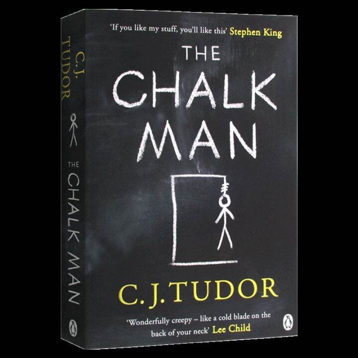 The chalk man original English book thriller chalk maker C.J. T