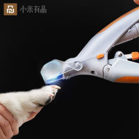 Youpin Pet Dog Cat Professional Nail Clipper Cutter Stainless Steel Grooming Animal Nail Scissor LED Light Cleaning Pet Supplies