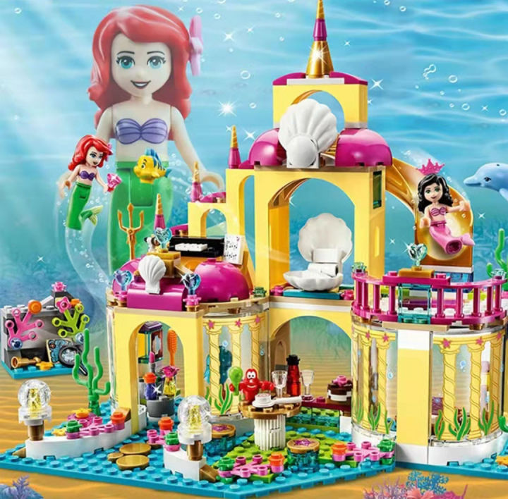 402pcs Mermaid Princess Underwater Palace Building Blocks Girls DIY ...