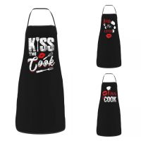 Retro Kiss The Cook Apron Women Men Unisex Bib Cooking Kitchen Tablier Cuisine Chef Gardening Aprons