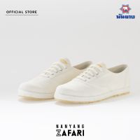 Nanyang ZAFARI 2022 รองเท้านันยางซาฟารี 121-Z สีขาว/สีดำ Sneaker Vintage Retro Style รองเท้านักเรียน ย้อนยุค วัย 70s นันยาง ซาฟารี