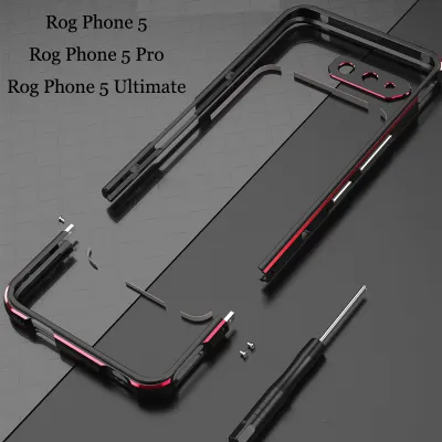For Asus ROG Phone 5 Pro Aluminum metal bumper Frame Slim Cover ROG 5 ROG5 phone case + Carmera Protector ROG Phone 5 Ultimate