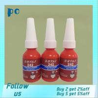 PO6222525กาวแอนแอโรบิคสีฟ้าป้องกันการกัดกร่อน10มล. เกลียวล็อคกาว242