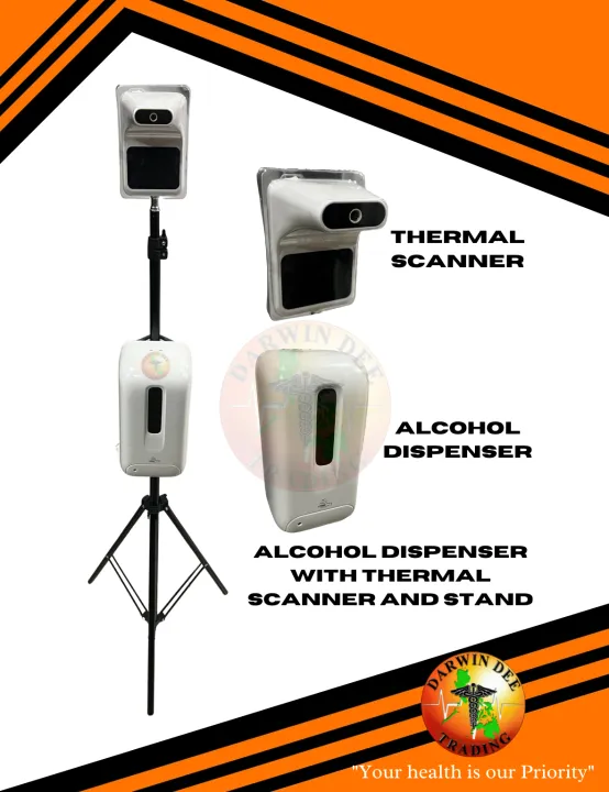 THERMAL SCANNER AND ALCOHOL DISPENSER WITH STAND Lazada PH