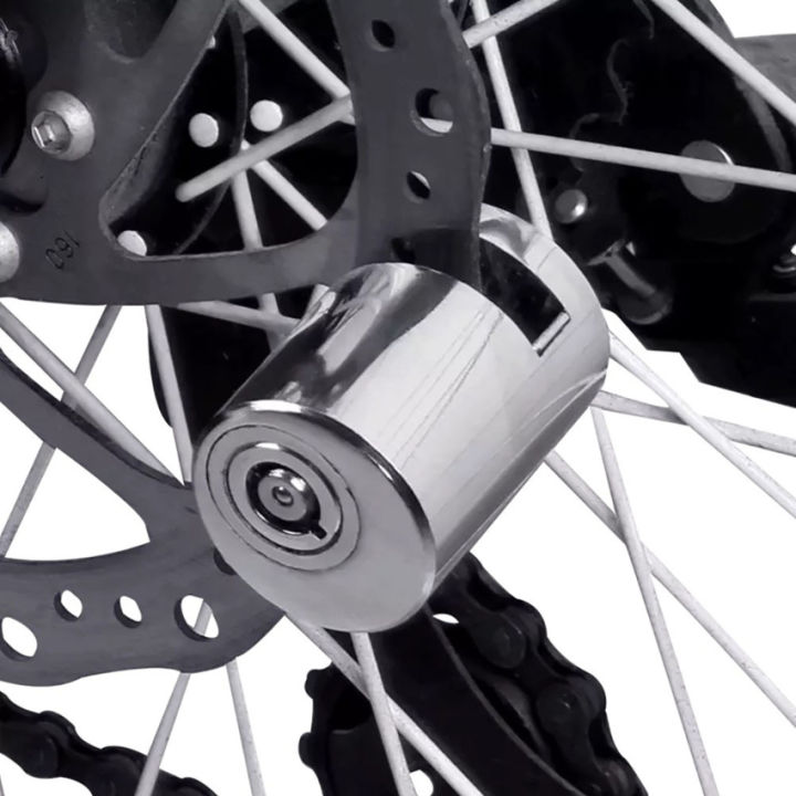 จักรยานล็อคจานเบรคกันขโมยจักรยานล็อคจานเบรครถจักรยานยนต์เสาหินขนาดกะทัดรัดสะดวก